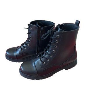 Women's Size 8 ARIZONA Queen Combat Boots with Block Heel, Black - NEW!